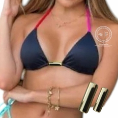 Separador Busto Biquini ABS Tubolar cor Dourado pacote com 10unidades