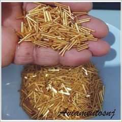 Canutilho 12mm Em Vidro Com 50gr na internet