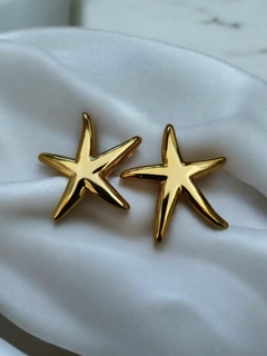 Fivela para Biquini Modelo Estrela Metal Cor Dourado Pacote com 6pçs