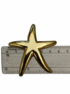 Fivela para Biquini Modelo Estrela Metal Cor Dourado Pacote com 6pçs