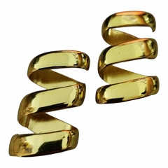 Fivela Modelo Aspiral  Metal Cor Dourado Pacote c/ 2pçs