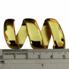 Fivela Modelo Aspiral  Metal Cor Dourado Pacote c/ 2pçs