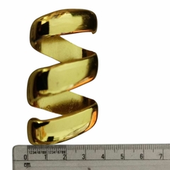 Fivela Modelo Aspiral  Metal Cor Dourado Pacote c/ 2pçs