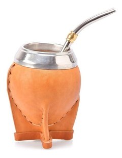 MATE torpedo GRABADO EN CUERO + bombilla