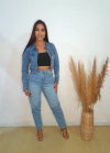 Jaqueta Jeans Ziper Ref 0296 - comprar online