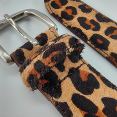 CINTO ROXY Leopardo-Plata - Raiza Rangel. Zapatos de Autor.