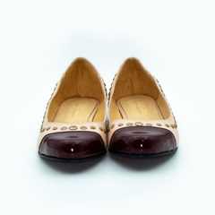GALES. Beige y Bordeaux - Raiza Rangel. Zapatos de Autor.