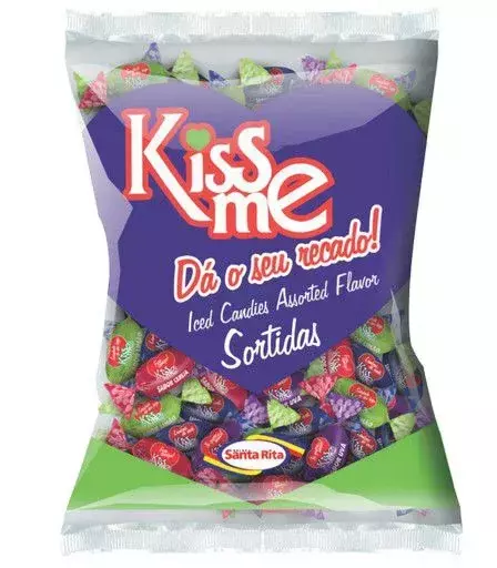 Bala Kiss Me Sortida Santa Rita 600g