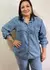 Camisa Jeans Feminina com Bolsos