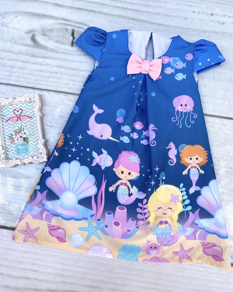 Vestido fundo do mar