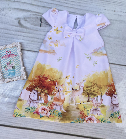 Vestido Animais do bosque