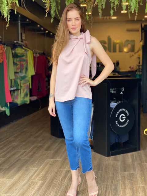 BLUSA ACETINADO LUCIA ROSA