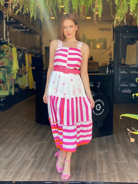 VESTIDO TULIPA ROSA