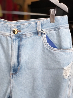 SHORTS HOT PANTS AZUL INDIGO na internet