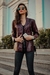 BLASER DE COURO MARSALA