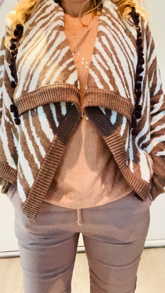 cardigan cebra - comprar online