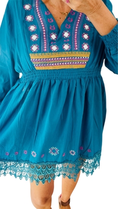 Blusa Bordada Rueda de la Fortuna - CUSTOMIZATE
