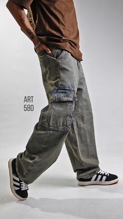 PANTALON BAGGY CARGO ÓXIDO Art 580 - Farnistore