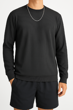 SWEATER LISO WAFFLE PANAL - Farnistore