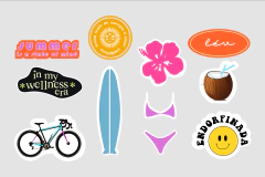 Stickers de Verão na internet