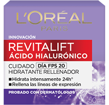 LOREAL REVITALIFT ACIDO HIALURONICO HIDRATANTE RELLENADOR DIA FPS20 x 50 Ml