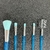SET PINCELES x 5 CON GLITTER
