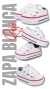 ZAPATILLAS LONA CAÑA BAJA #BlancaRojo - comprar online
