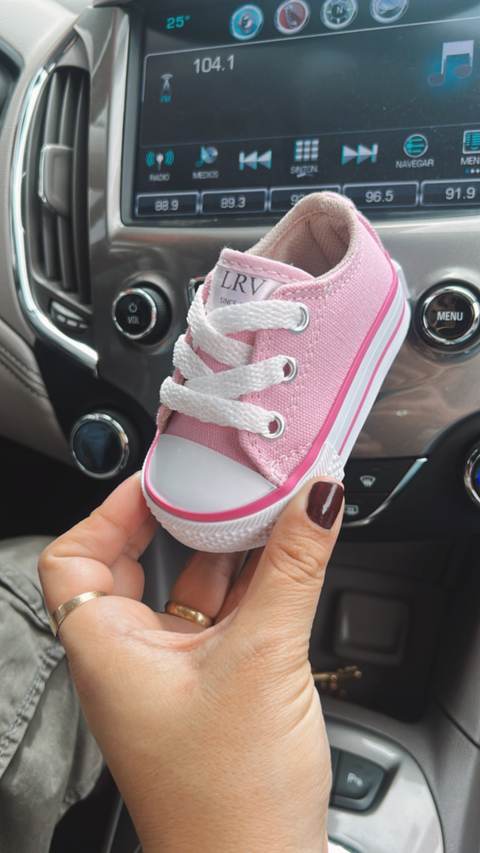 Zapatilla Lona #RosaBebe