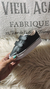 Zapatilla abrojo mediana cuero sint. #Negra - comprar online
