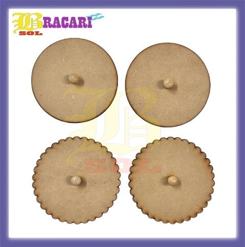 TAPAS PARA LATAS CHICAS CIRCULAR 7cm encastre interno x 10 u