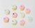 APLIQUES CUPCAKES X 10 UNIDADES, PORCELANA FRÍA