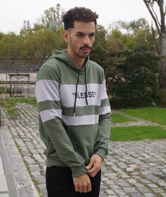 BUZO BICOLOR GREEN - comprar online