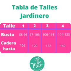 Jardinero Blanco Florcitas - tienda online
