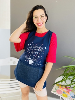 Pechera Pricipito Azul Marino - Guardapolvos Pia Mar