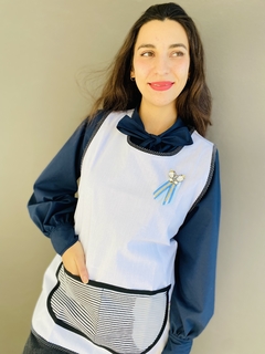 Pechera Blanca lisa - comprar online