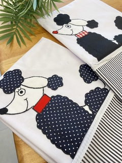 Pechera Caniche blanca