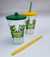 30 Copos com tampa e canudo 480ml - comprar online