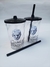 Imagem do 50 Copos Com Tampa e Canudo 480ml Personalizados