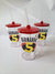 30 Copos com tampa e canudo 480ml