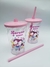 50 Copos Com Tampa e Canudo 480ml Personalizados - Lembrança Encantada