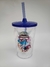 50 Copos Com Tampa e Canudo 480ml Personalizados - Lembrança Encantada