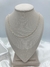 Collar de plata con circulos trenzados