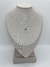 Collar corazón de piedra rosa