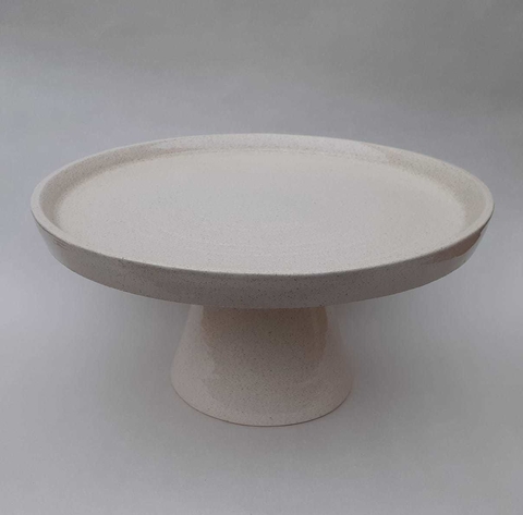 Alzada de Cerámica FUJI - beige oscuro - plato 23 cm diámetro y pie 8 cm de alto