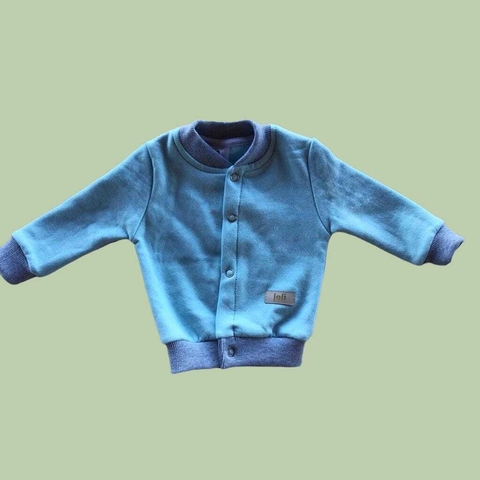 SAQUITO FRISADO BEBË- CELESTE