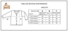SAQUITO FRISADO BEBË- CELESTE - Tienda Jofi