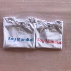 REMERA SOY MUNDIAL ROSA - comprar online