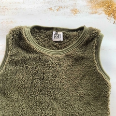 CHALECO CORDERITO BIFAZ- Verde Militar - comprar online