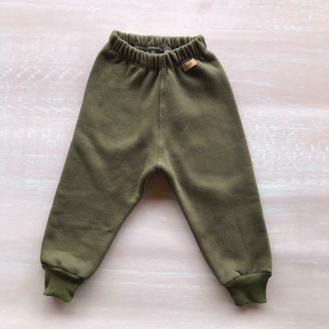 JOGGER FRISADO- MILITAR