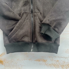 CAMPERA CORDEROY CON CORDERITO - NEGRO en internet